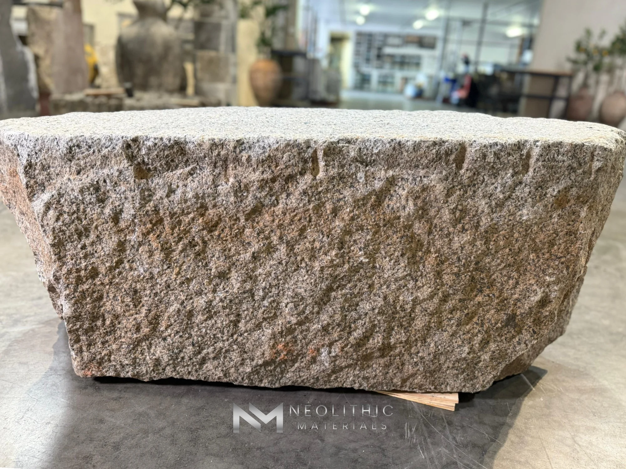 Antique Granite Bench - Image 1
